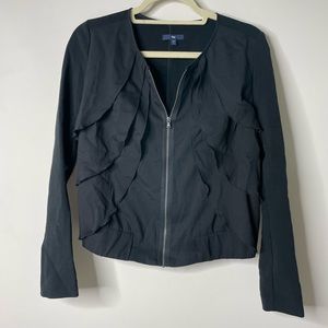 GAP Black Full Zip Light Jacket Small
